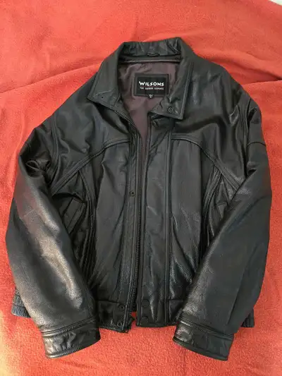 MEN'S LEATHER JACKET WILSON XL, View more