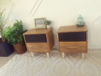 Refinished mcm side tables 
