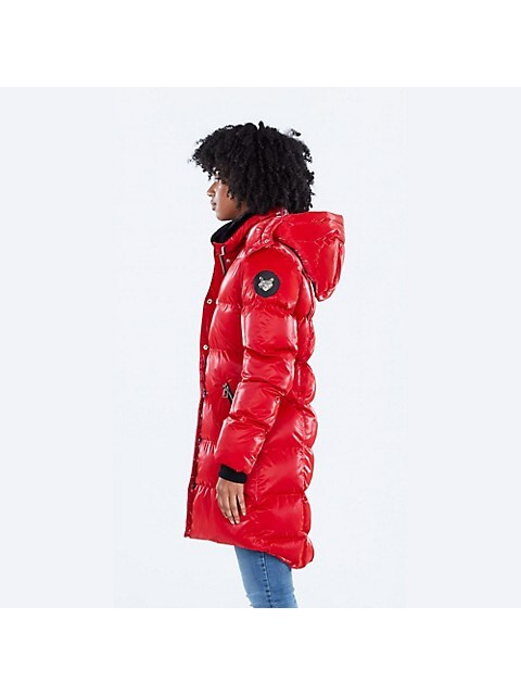 WOMEN'S PENGUIN LONG COAT - ALL WET RED in Women's - Tops & Outerwear in City of Toronto - Image 3
