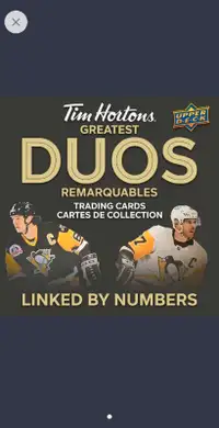 2023-24 TIM HORTONS DUOS HOCKEY CARDS