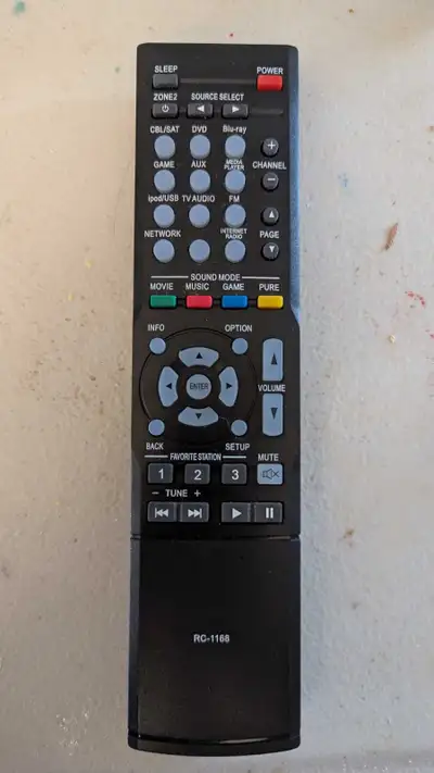 RC-1168 AV Receiver Remote Control for Denon AVR-1613, AVR-1713, AVR-E300 Brand new and $15 Located...