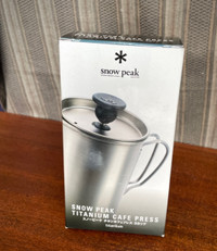 SNOW PEAK- Titanium Cafe Press -- *NEW*