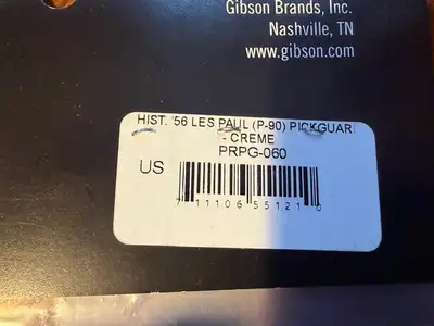 Gibson PRPG-060 Historic '56 Les Paul Pickguard Creme P90, View more