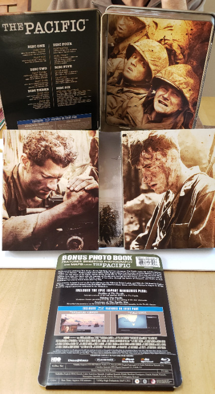 The Pacific Miniseries Blu-ray in Steelcase Tin Case & PhotoBook in CDs, DVDs & Blu-ray in Oakville / Halton Region - Image 2