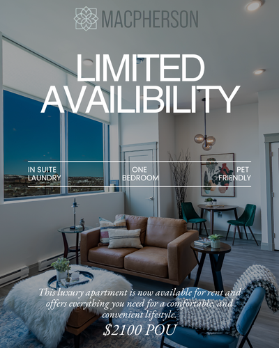 1 bedroom apartment - pet friendly - in suite laundry