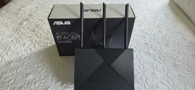 ASUS AC1900 RT-AC67P 802.22ac Smart WiFi Router Fast Wi-Fi Speed - Concurrent dual-band AC1900-level...