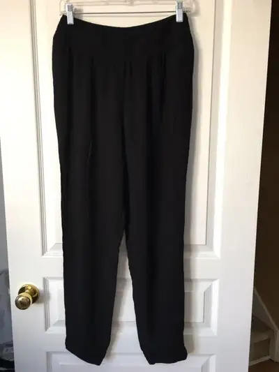 Black ankle woven pants (Brand New), View more