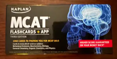 MCAT Flash Cards (by KAPLAN) - like new, View more