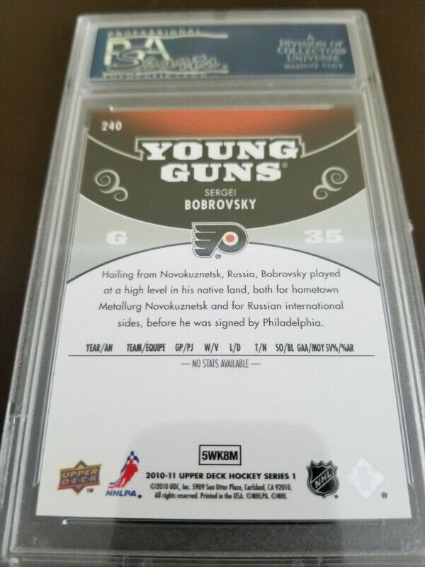 SERGEI BOBROVSKY - 2010-11 Young Guns ROOKIE - UNGRADED + PSA 10 in Arts & Collectibles in City of Halifax - Image 4