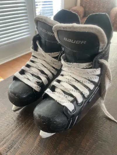 Bauer supreme one. 4’s.  Hockey skates youth 12, View more