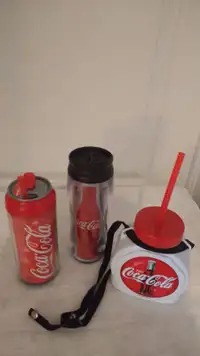 unique treasures house, coca cola drinking set