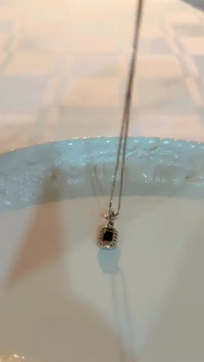 Elegant 925 Sterling Silver Necklace – Rhodium-Plated Shine & Ti, View more