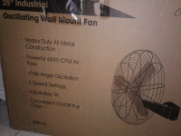 Wall mount industrial fan for $200 or trade (New condition)