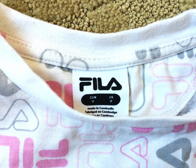 FILA Pink T-shirt 7 Year in Kids & Youth in City of Toronto - Image 3
