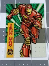 IRON MAN 6.5"X10" 1994 Marvel Universe Suspended Acetate NM RARE