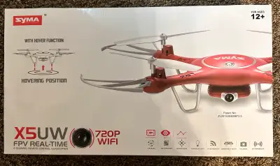 Capture stunning aerial views with this new Syma X5UW drone, equipped with a 720P WiFi camera for re...
