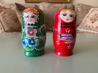 Pair of Russian nesting dolls