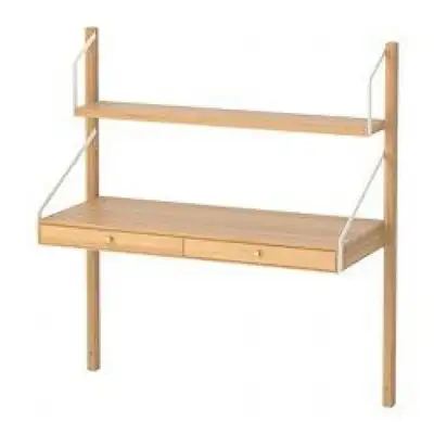 SVALNÄS Wall-mounted bamboo desk, View more