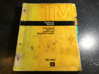 John Deere JD401-C Loader Backhoe Loader Technical Manual TM1092
