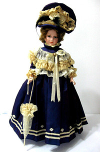 POUPEE DE COLLECTION 20pc. VICTORIAN LADY COLLECTABLE 20in. DOLL