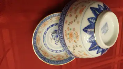 New Bowl Set with Sauce Dishes and Spoons (made in Jingdezhen), View more