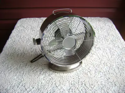 Intertek Electric Tabletop Fan --- Industrial Look, View more