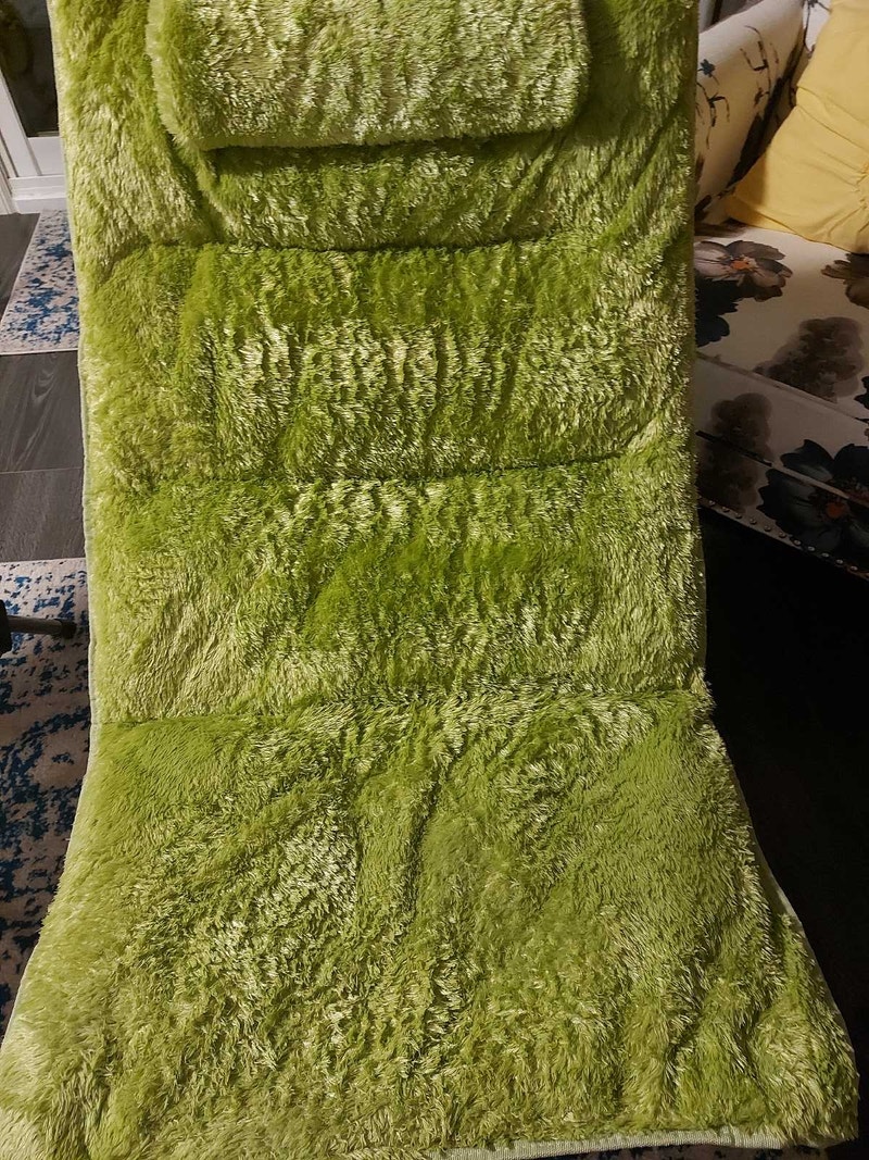 Black and green faux fur chairs 35 each Chairs & Recliners Calgary Kijiji