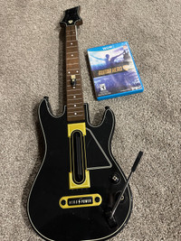 Nintendo wii u guitar with game and dongle  