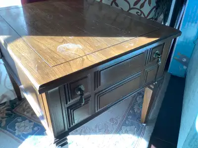 used hardwood bedside table, View more