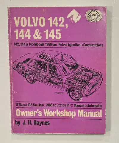 VOLVO 142, 144 & 145 Models. Haynes Owner's Workshop Manual. Good used condition. Cash only.