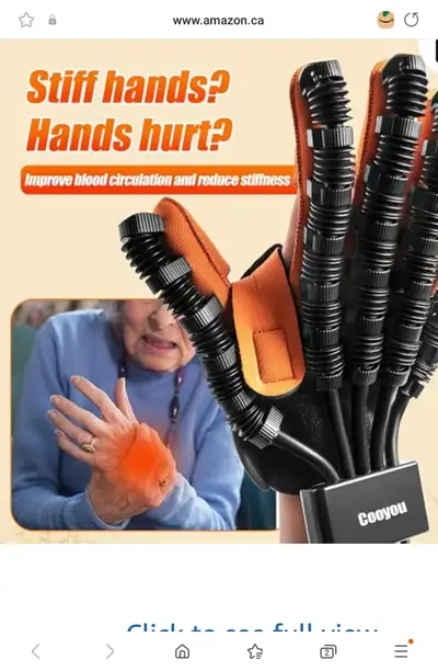 ROBOT TRAINING GLOVE FOR REHABILITATION RIGHT HAND SIZE XL NEW, View more