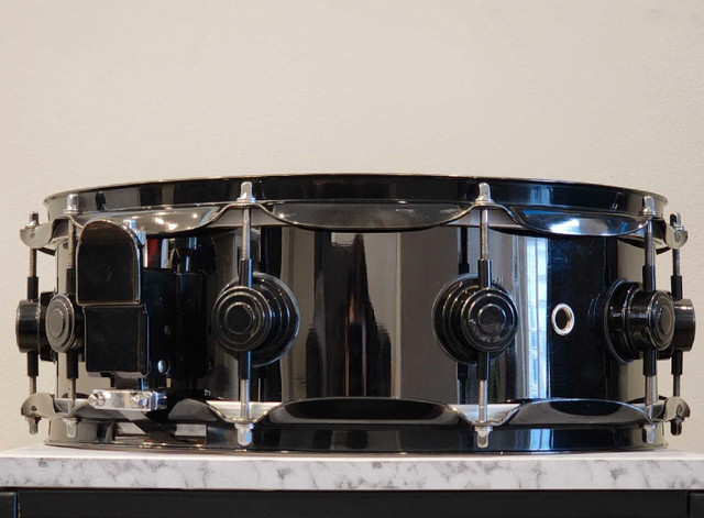 DW Black Nickel over Brass 14"x5" Snare  in Drums & Percussion in Oshawa / Durham Region - Image 2