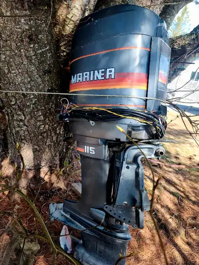 I'm selling a used Mariner 115 hp outboard motor, perfect for upgrading your boat's performance. Thi...