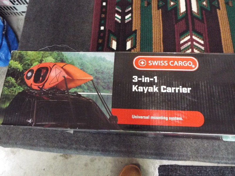 Swiss Cargo roof rack carriers for Two kayaks Fishing, Camping