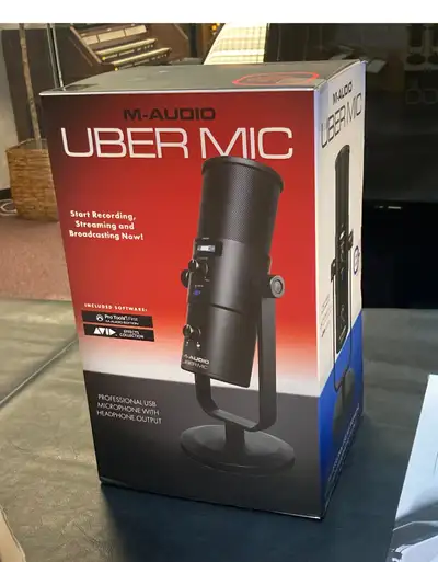 M-Audio Uber Mic USB Microphone with Headphone Output- SALE!, View more