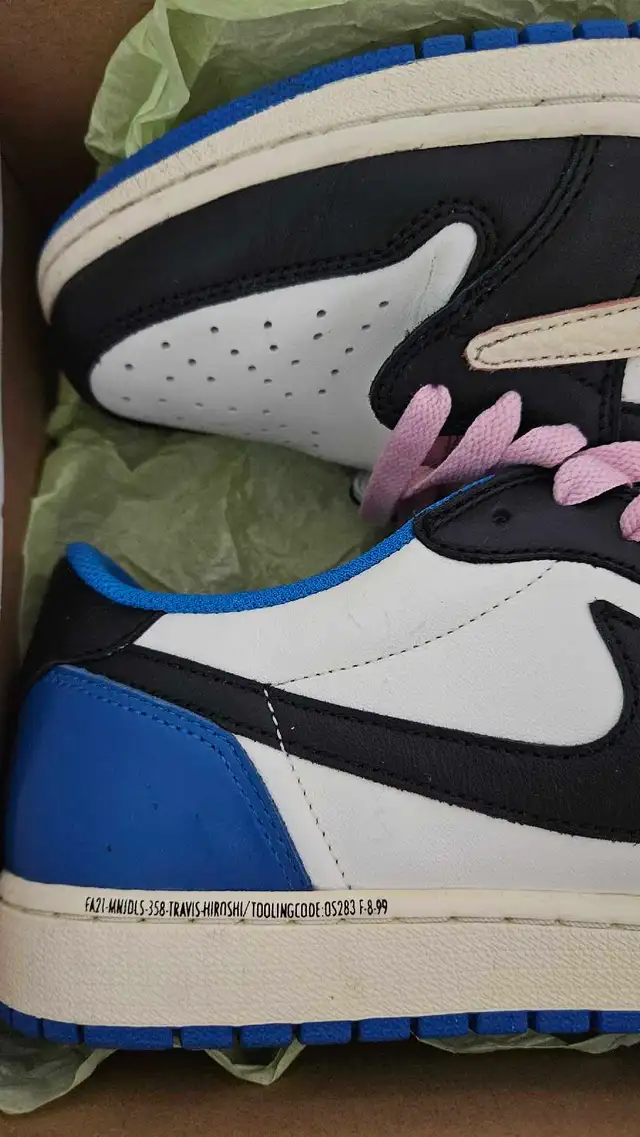 US 12, Air Jordan 1 Low Travis Scott Fragment (DM7866-140) | in Men's Shoes in City of Montréal - Image 3