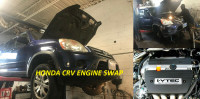 HONDA CIVIC ACCORD CRV PILOT ODYSSEY RIDGELINE ENGINE REPLACE