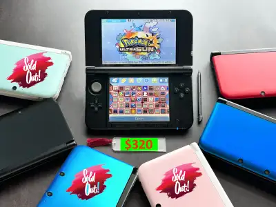 128GB Nintendo 3DS XL 《ALL POKEMON Games & 750+ More ! 》, View more
