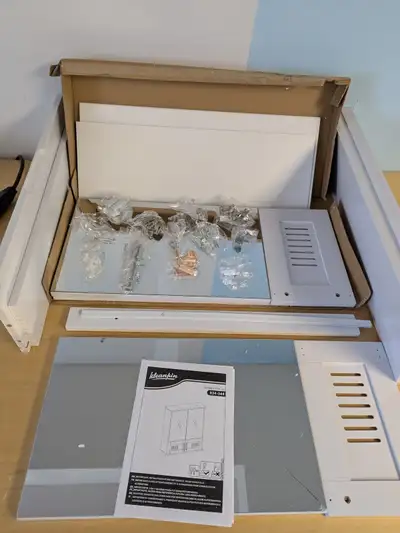 White Medicine Cabinet with 2 Mirrors & 2 Bottom Doors - 23.6 x, View more