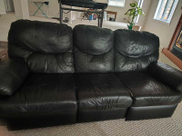 3 Piece Leather Recliner Couch Set