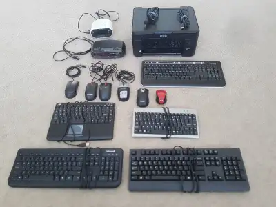 Keyboard, mouse, alarm clock, View more