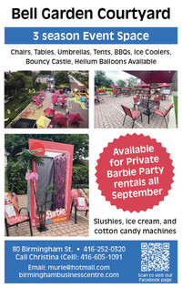 Barbie Party! Outdoor Event Venue to host your private Party!