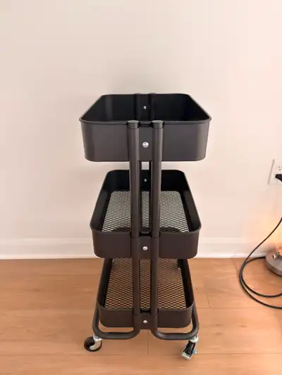 IKEA Raskog Utility Cart - Black - Like New Condition!, View more