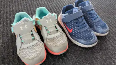 Under Armour sneakers size 10 Nike sneakers size 11 Great condition, moderate wear $25 for both Nort...