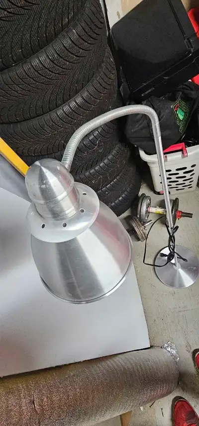 Floor lamp for living room or bedroom. All aluminum housing, good condition. $10 416-857-9659 call o...