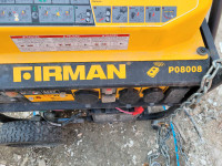 FIRMAN PO8008 8000W/1000W generator for sale for $1000