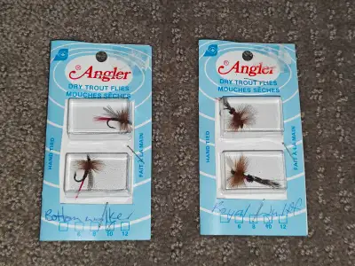 New Fishing Hand-Tied Dry Trout Flies (4 Total), View more