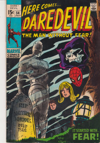 Marvel Comics - Daredevil - Issue #54 (July 1969) Key comic.