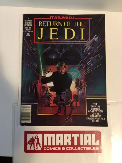 Marvel Super Special Magazine Sized comic book issue 27 from 1983. Star Wars Return of the Jedi movi...