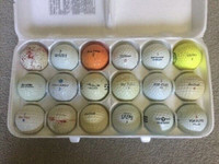 18 Various golf balls